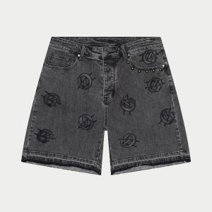 Godspeed "Infinity" Black Jean Shorts