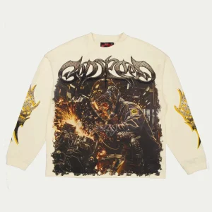Godspeed Sweatshirt Industrial Welder Graphic Cream