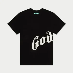 Godspeed T Shirt Gothic Split Logo Black