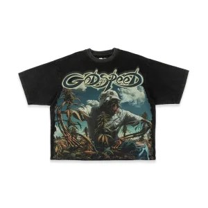 Godspeed T Shirt Legalized Graphic Washed Black