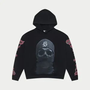 Godspeed Hoodie Skull Mask Graphic Pullover Black