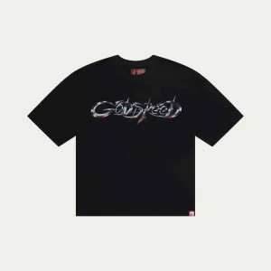 Godspeed T Shirt Chrome Logo Graphic Black