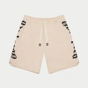 Godspeed Shorts Gothic Side Logo Cream Beige