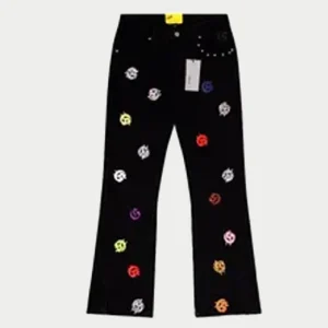 Godspeed Jeans Multicolor Logo Graphic Black