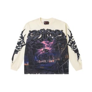 Buy Godspeed BMX Long Sleeve T-Shirt Bone Extreme Sport Graphic Streetwear Oversized Tee