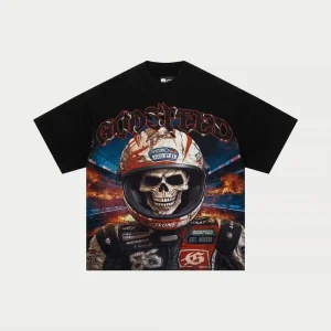Godspeed T Shirt Skull Racer Graphic Black